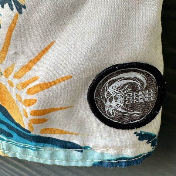 O’Neill Men’s Board Shorts Cabana Volley Palm Tree Size L - Picture 4 of 6